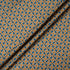 Orange & Blue Geometric Wool & Silk Blend