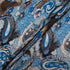 Beige Paisley Printed Blue Superfine Pure Wool