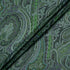 Bottle Green Paisley Printed Modal & Silk Blend