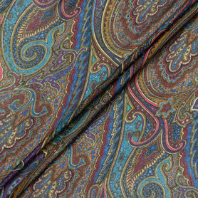 Multi Paisley Printed Modal & Silk Blend