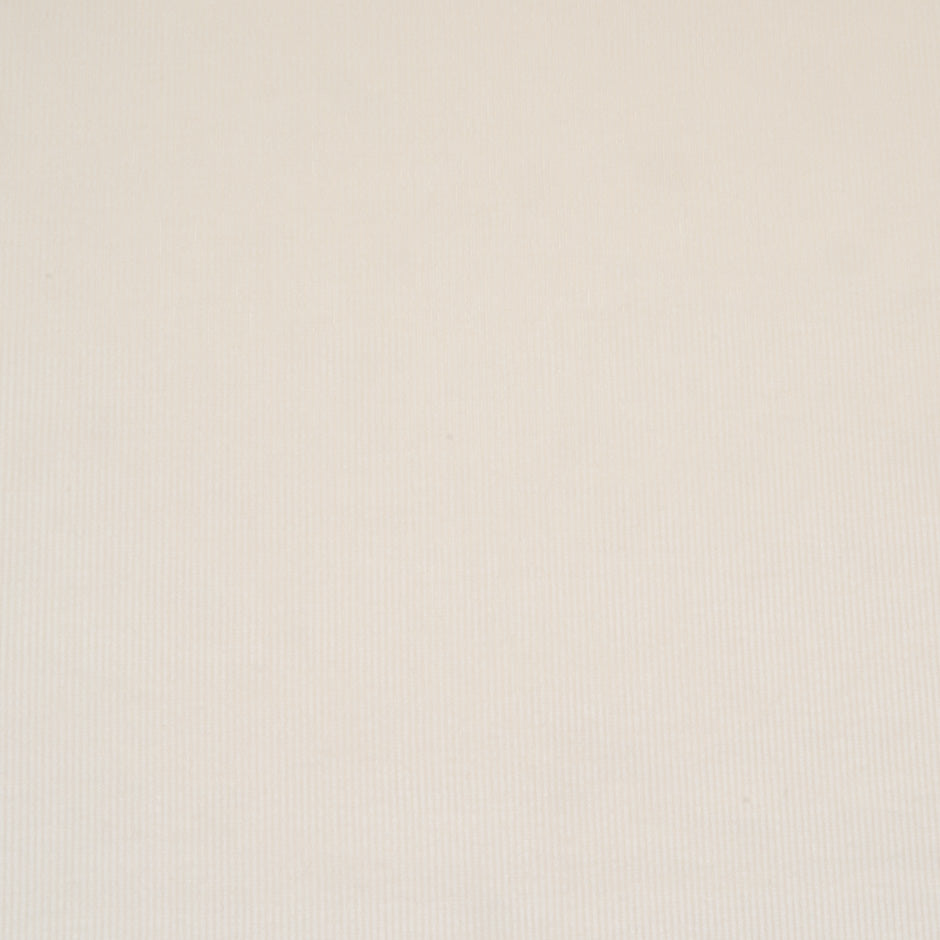 Ivory Ribbed Cotton Stretch Corduroy