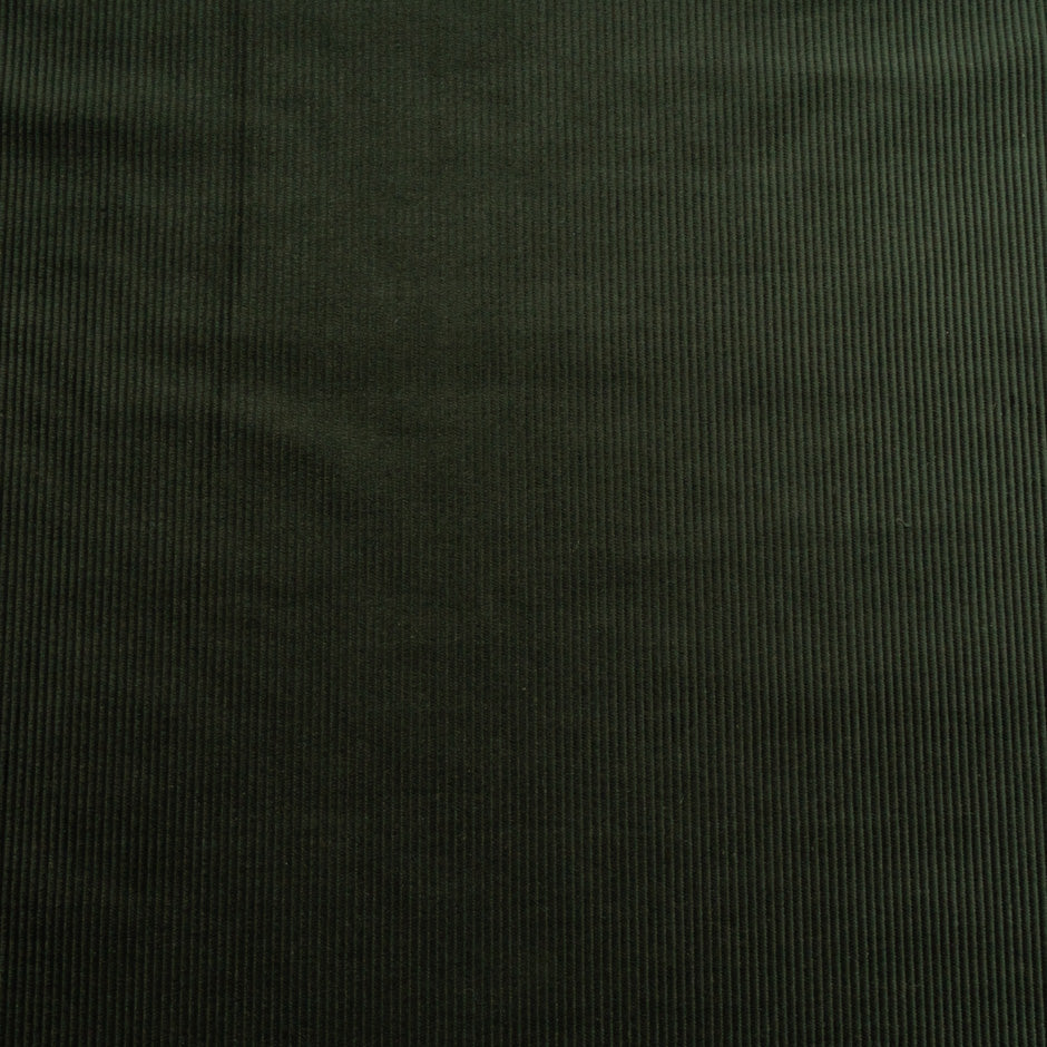 Bottle Green Ribbed Cotton Corduroy