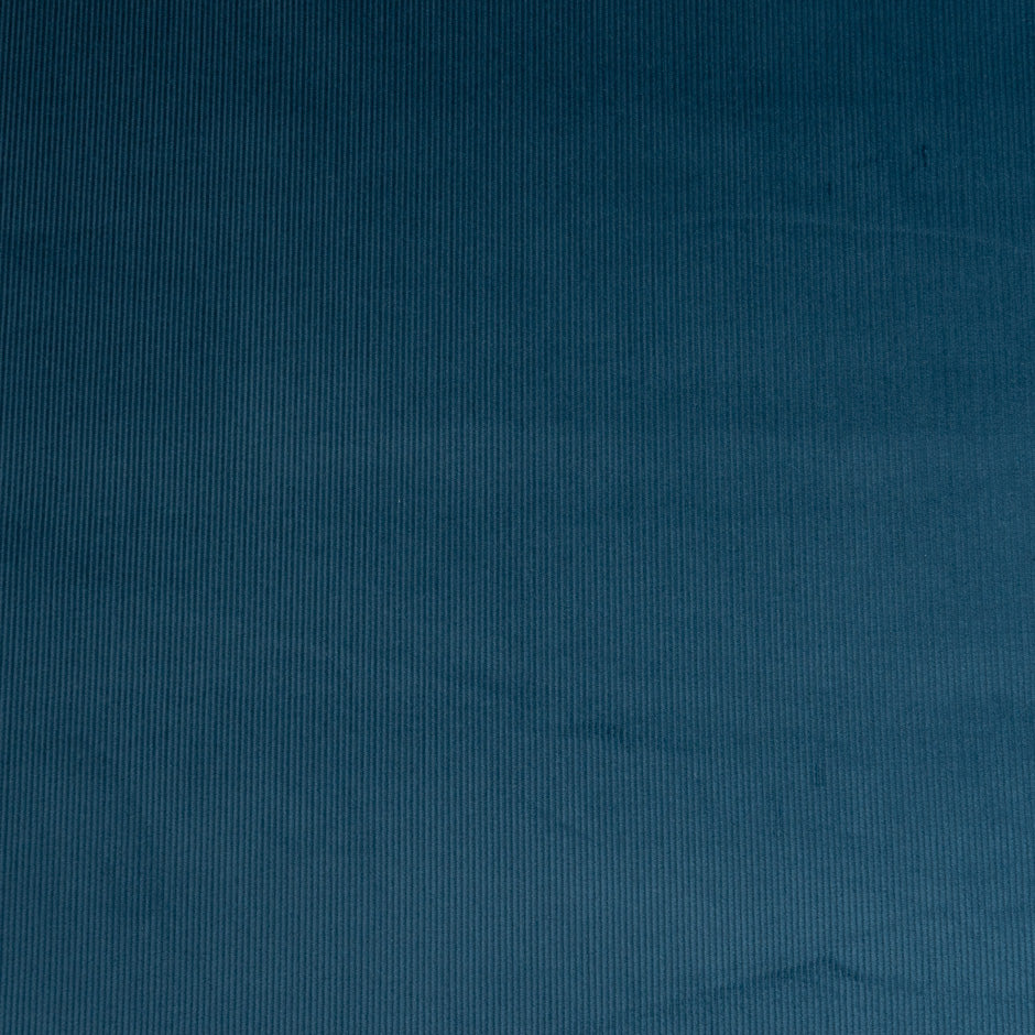 Dark Teal Ribbed Cotton Stretch Corduroy