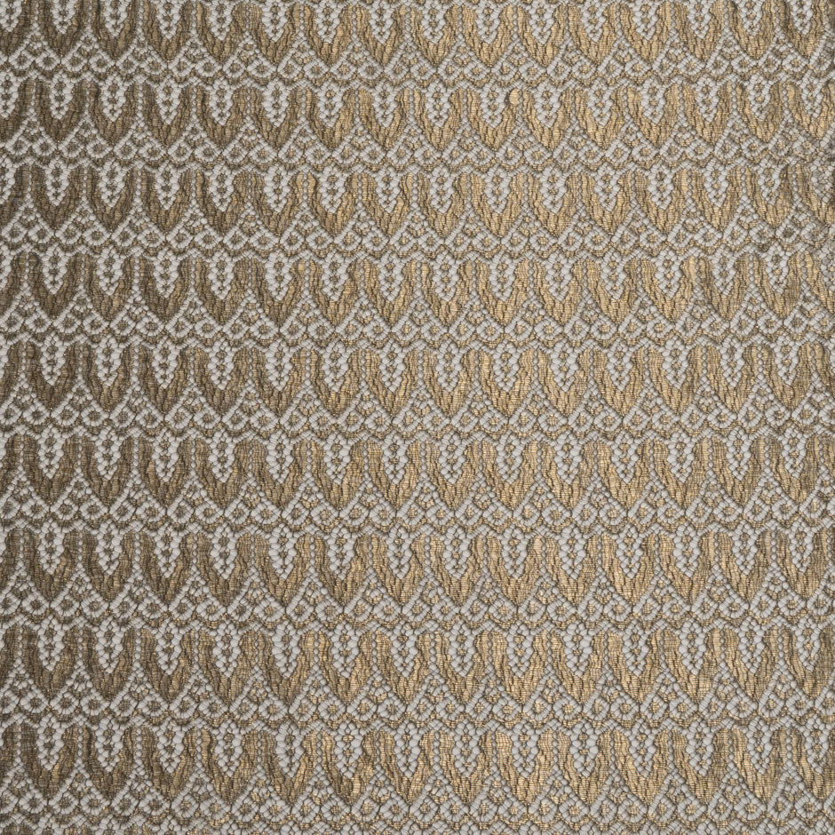 Rich Gold Geometric Chantilly Lace