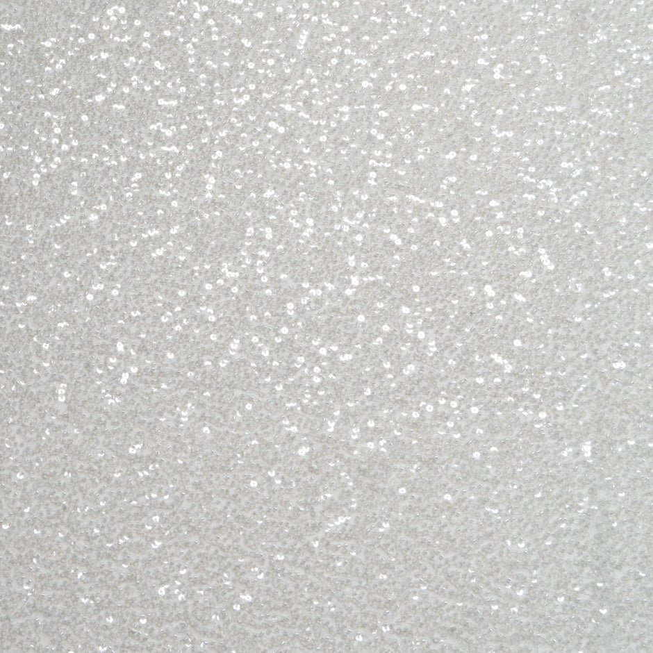 Pillow White Full Beaded Tulle