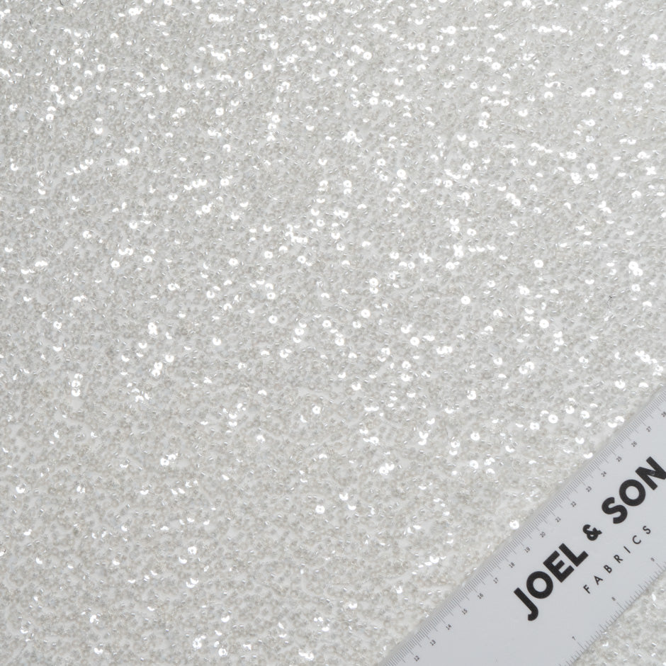 Pillow White Full Beaded Tulle