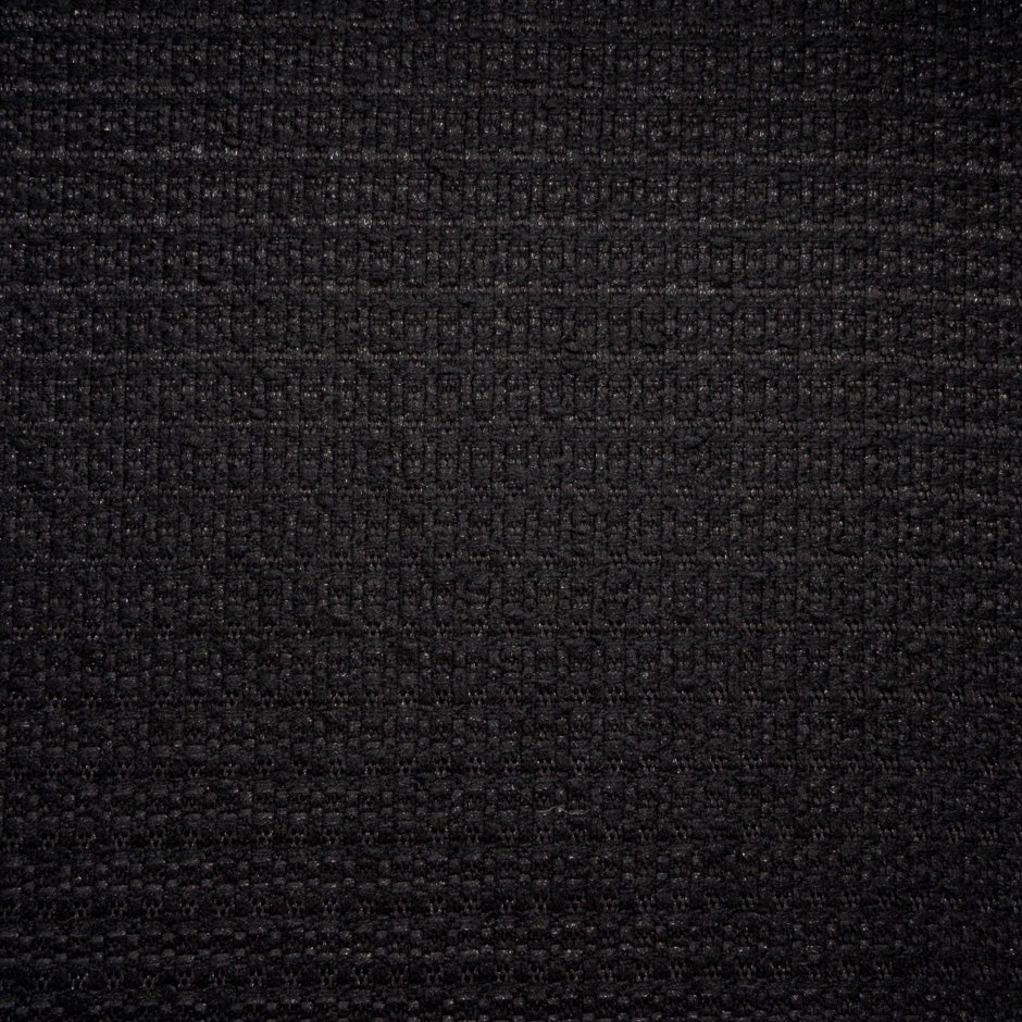Black Metallic Wool Blend Bouclé