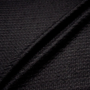 Black Metallic Wool Blend Bouclé
