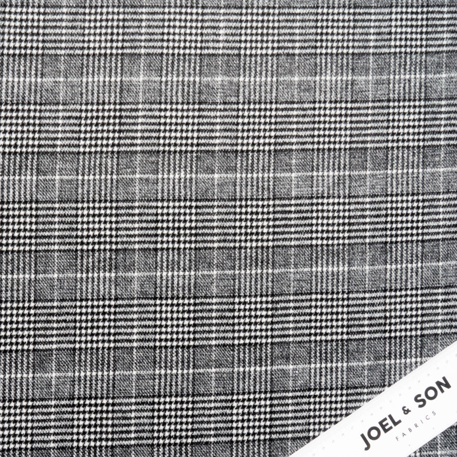 Double Faced Prince of Wales Check Microfibre