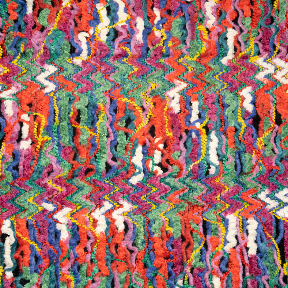 Multi-Coloured Microfibre Chenille Knit