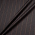 Chocolate Brown Wool & Cashmere Pinstripe Suiting