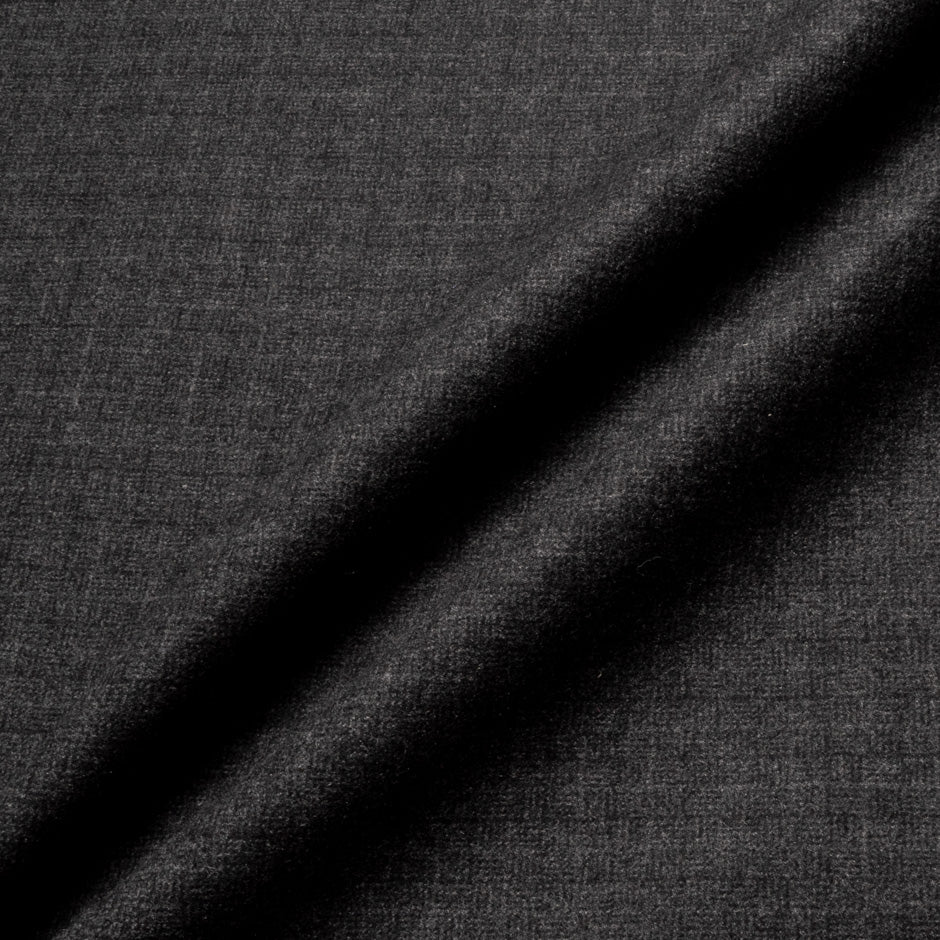 Grey Tweed & Black Double-Faced Cashmere