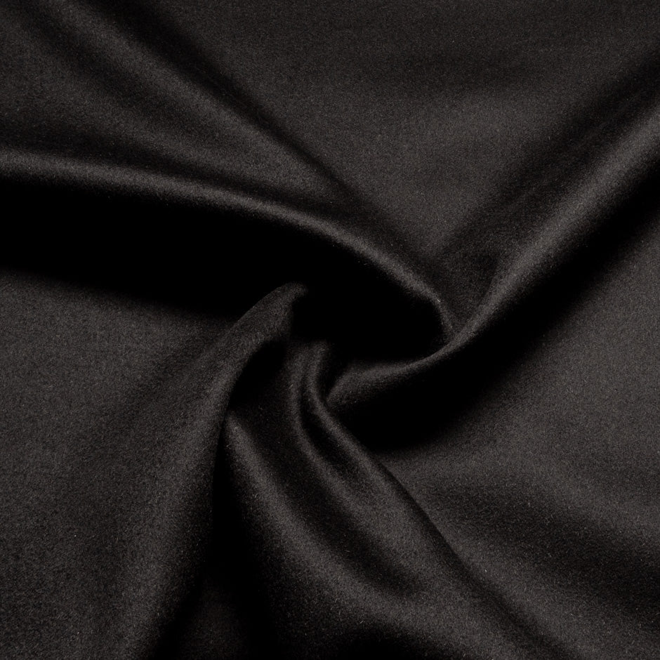 Olive Green & Black Double-Faced Pure Cashmere