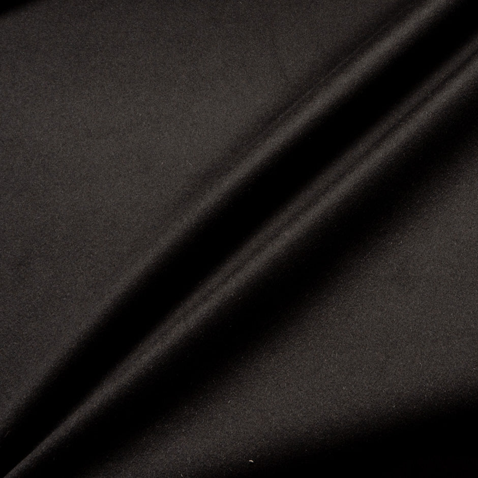 Olive Green & Black Double-Faced Pure Cashmere