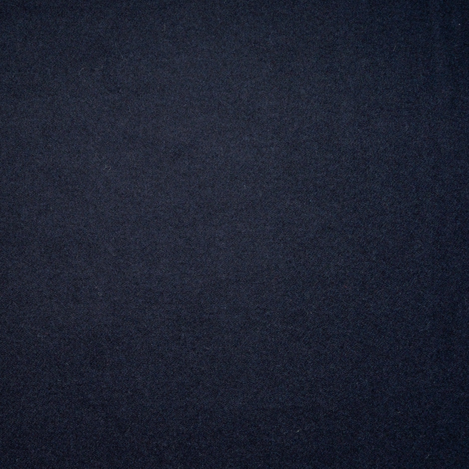 Geo Printed & Navy Double-Faced Pure Wool