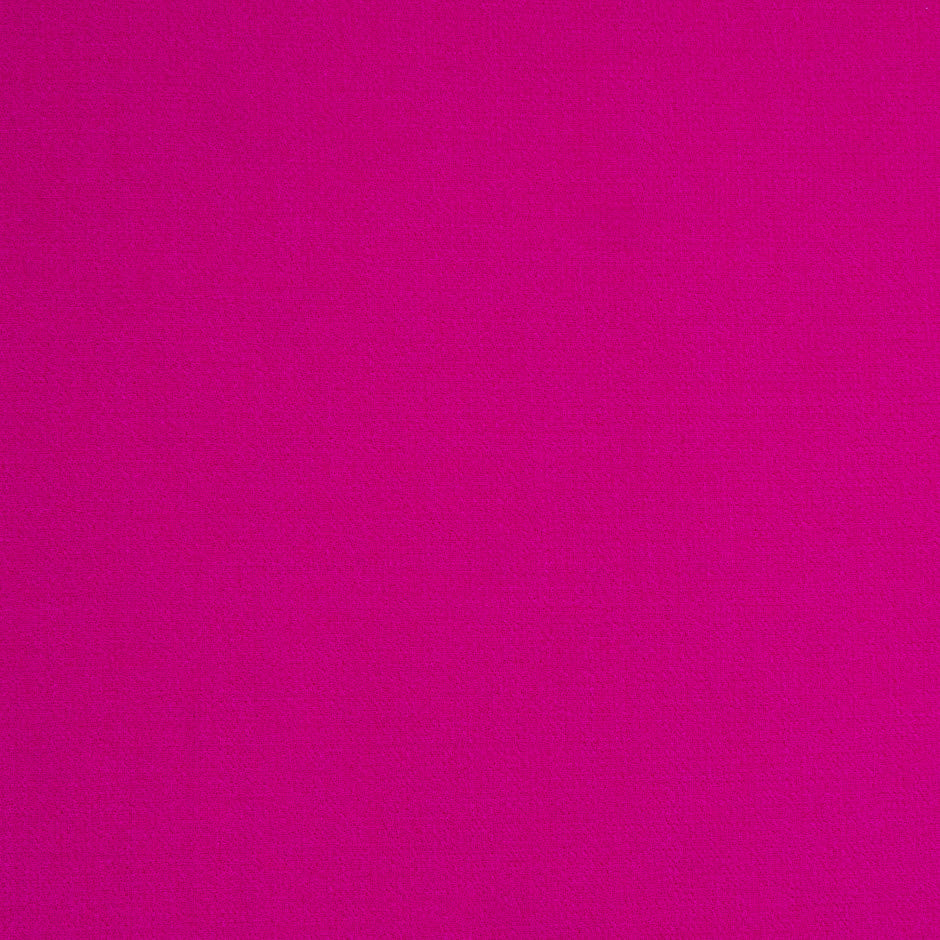 Rich Bright Fuchsia Double Wool Crêpe