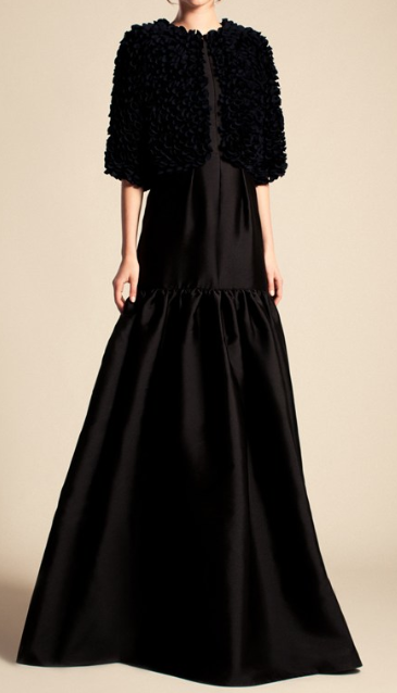 Jet Black Silk Mikado