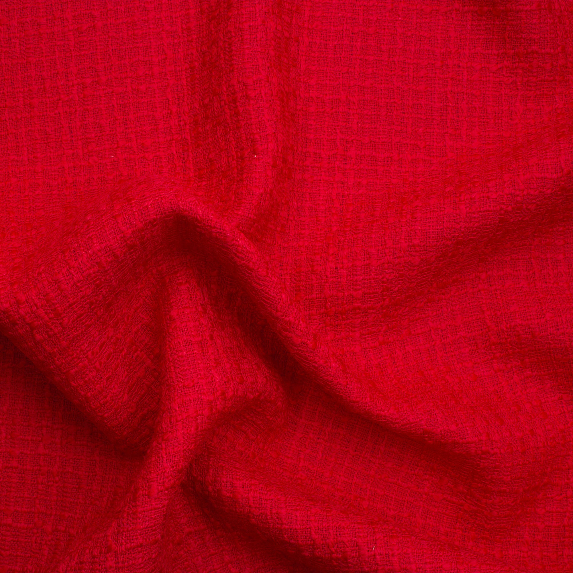 Red Wool Bouclé
