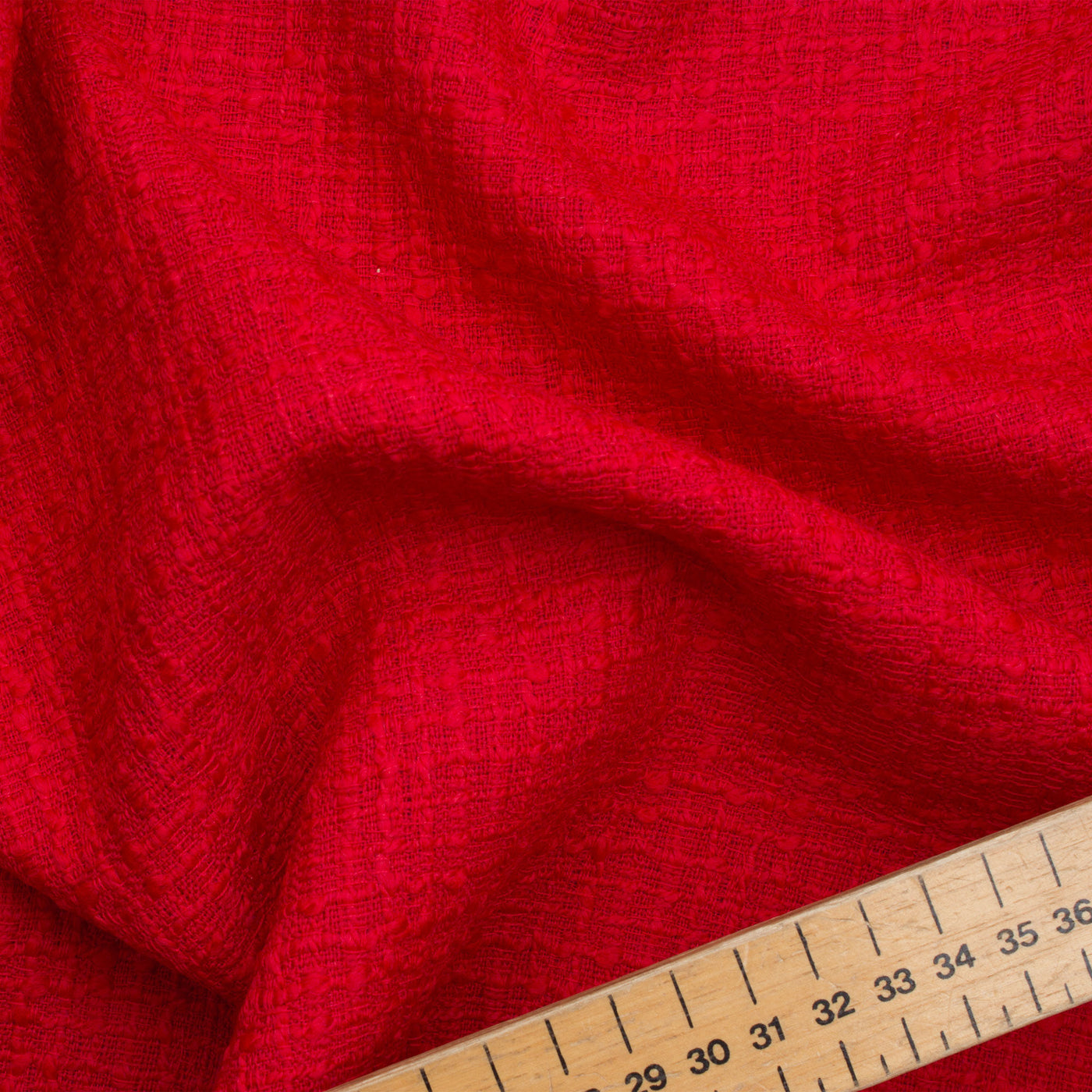 Red Wool Bouclé
