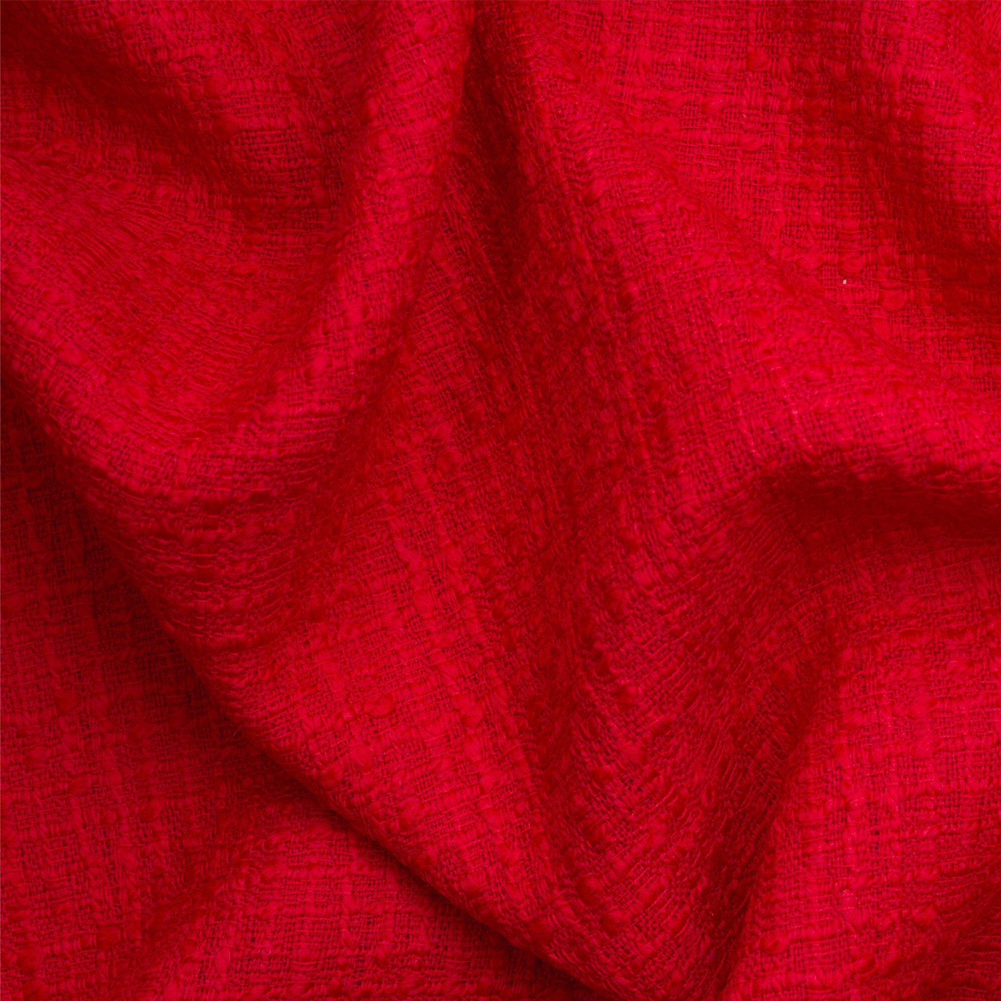 Red Wool Bouclé