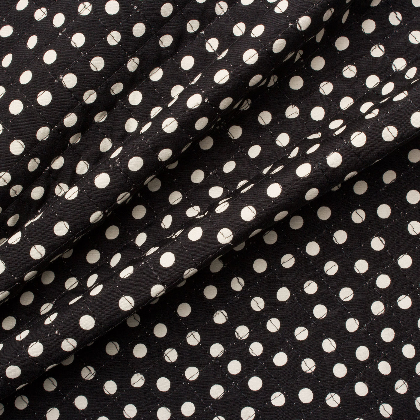 Black & Cream Silk Quilting