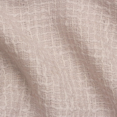 Pale Pink Wool Bouclé
