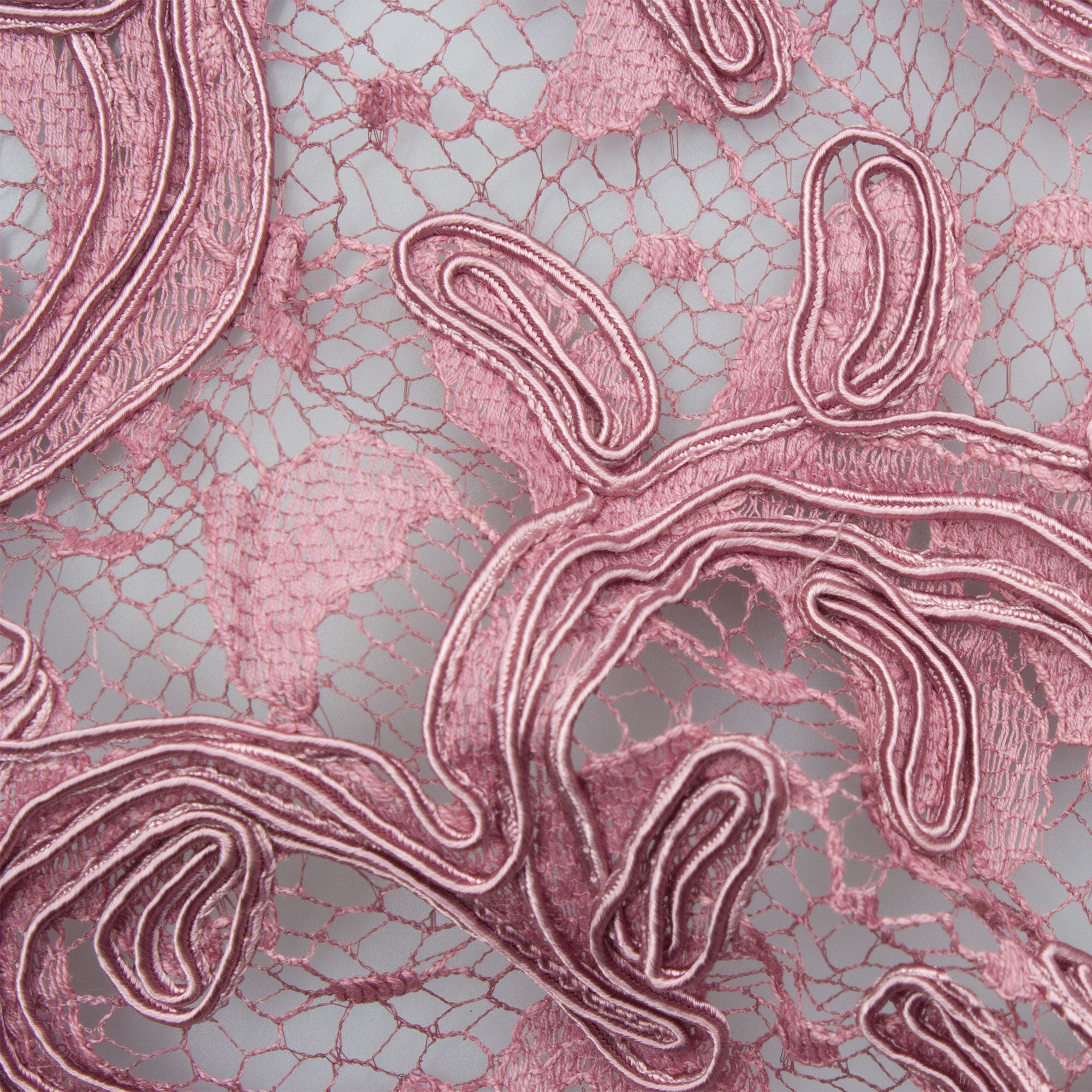 Pale Plum Heavy Corded Lace