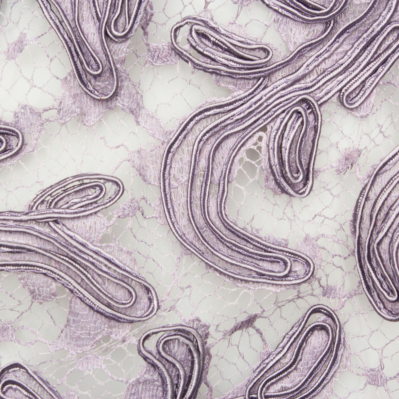 Lilac Heavy Corded Lace