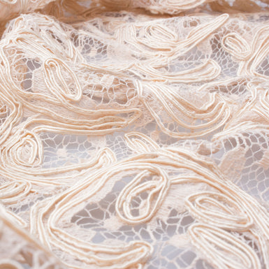 Sand Heavy Corded Lace