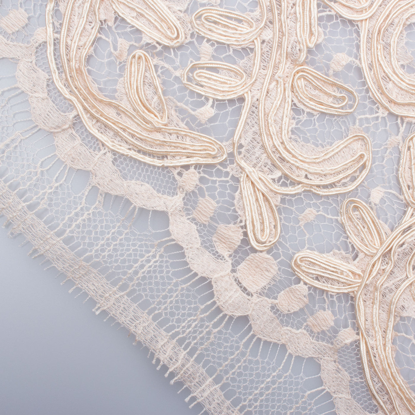 Sand Heavy Corded Lace