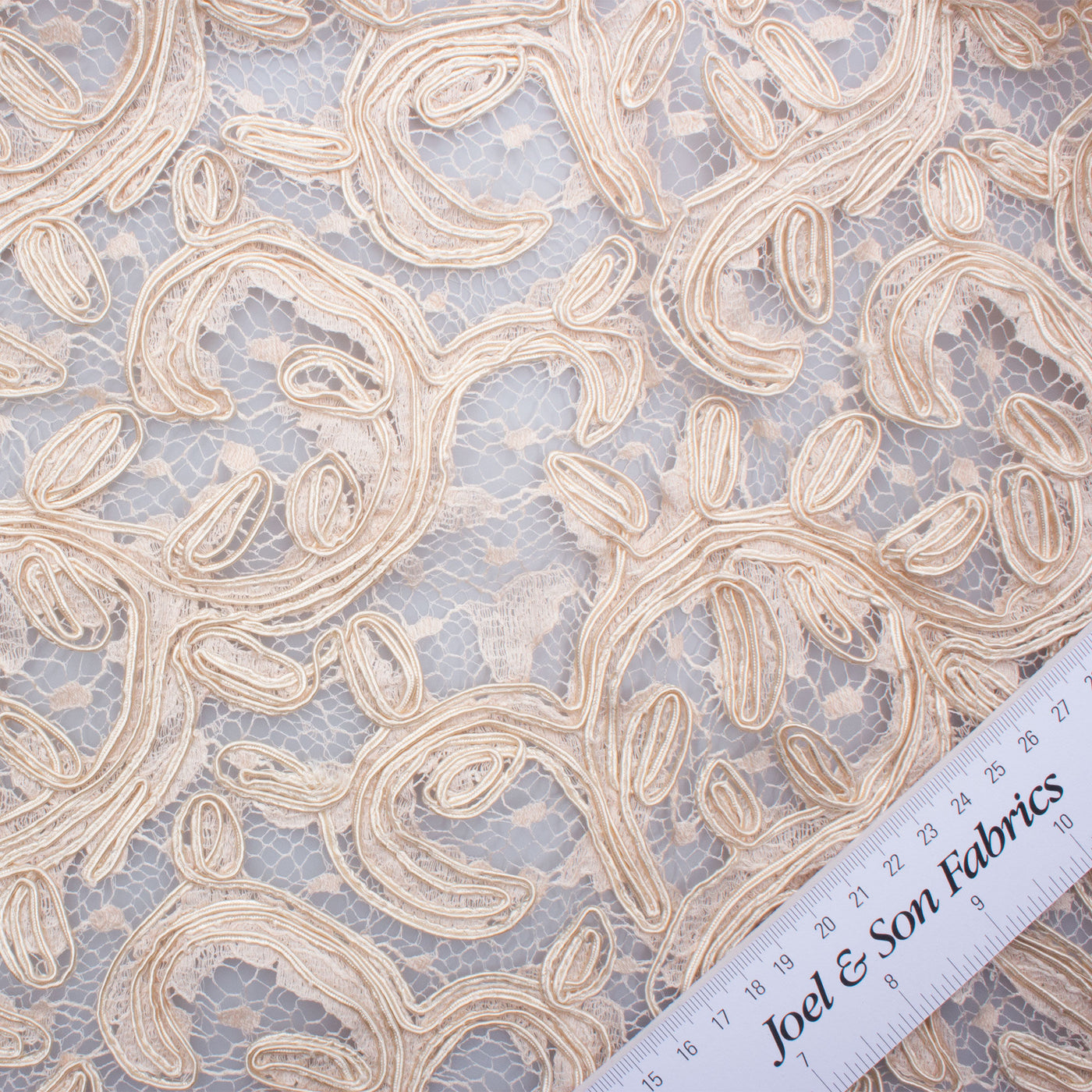 Sand Heavy Corded Lace