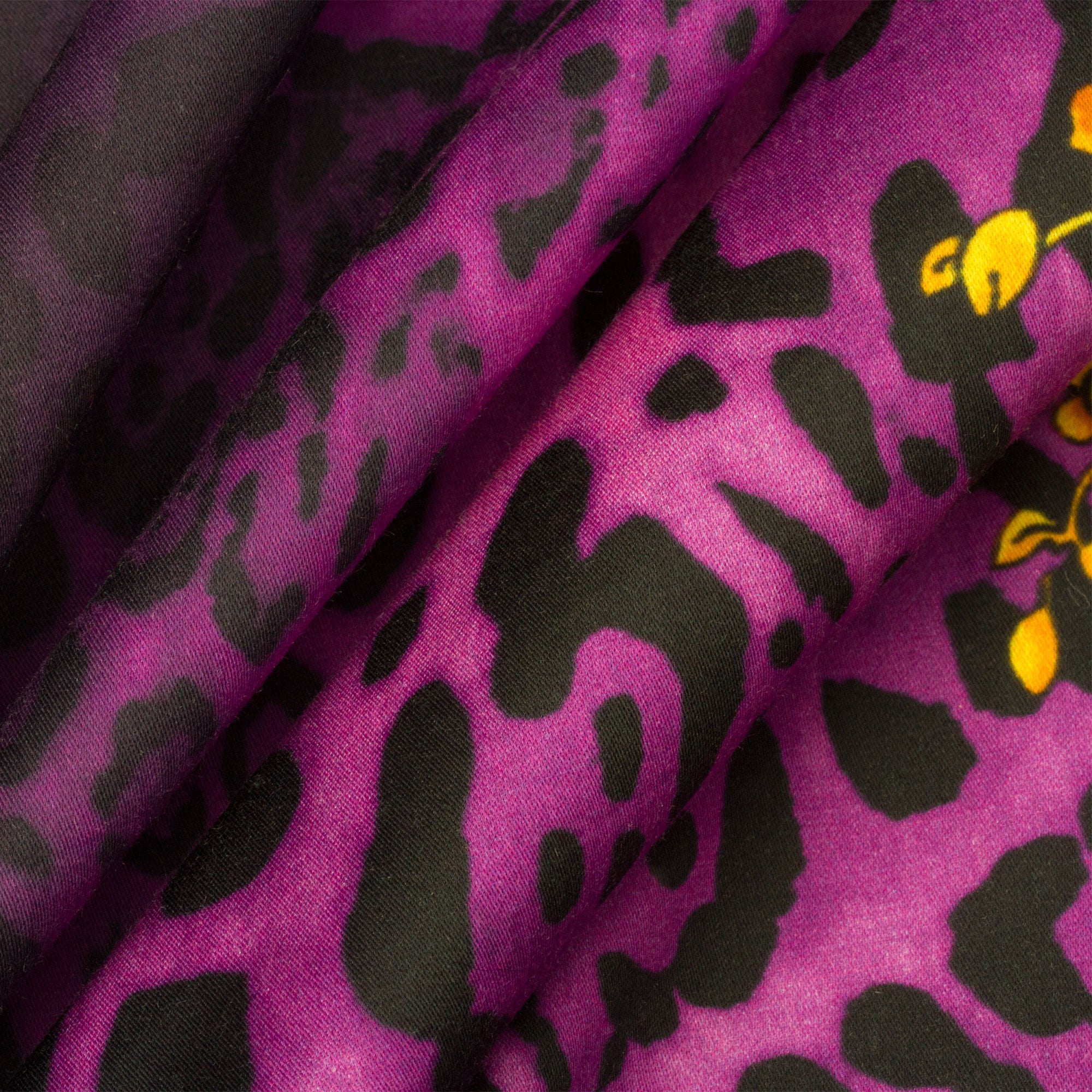 Pink Leopard Print Cotton with Border (A 3.20m Piece)