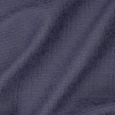 Mid Blue Wool Bouclé