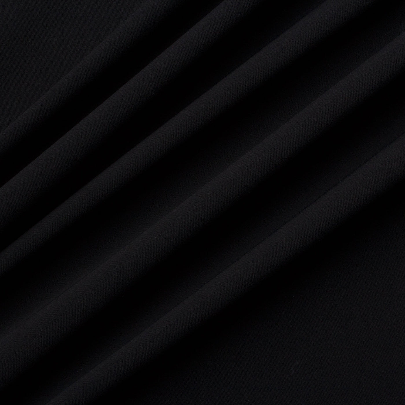 Black Matte Satin Backed Crêpe