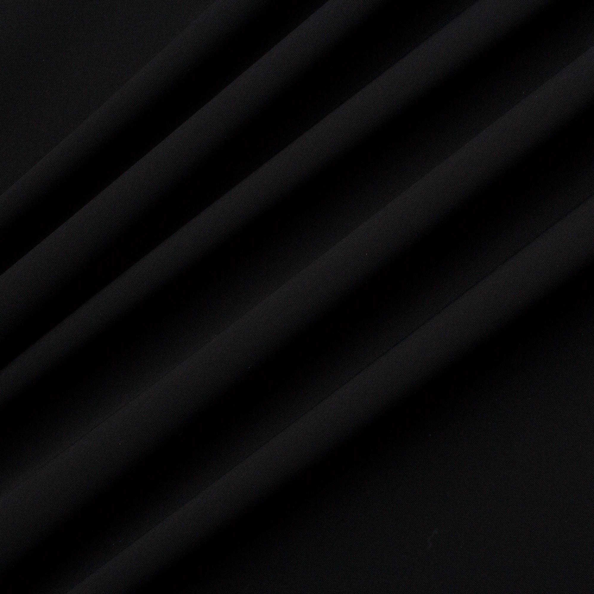 Black Matte Satin Backed Crêpe