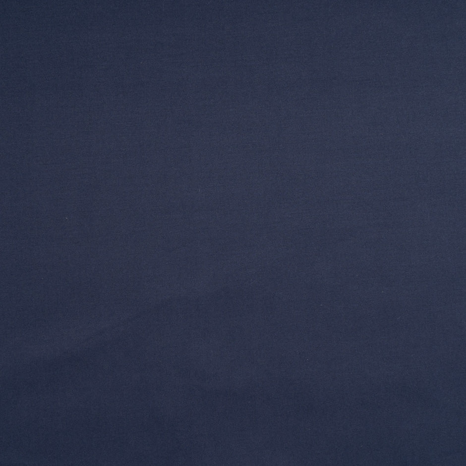 Plain Deep Navy Stretch Cotton