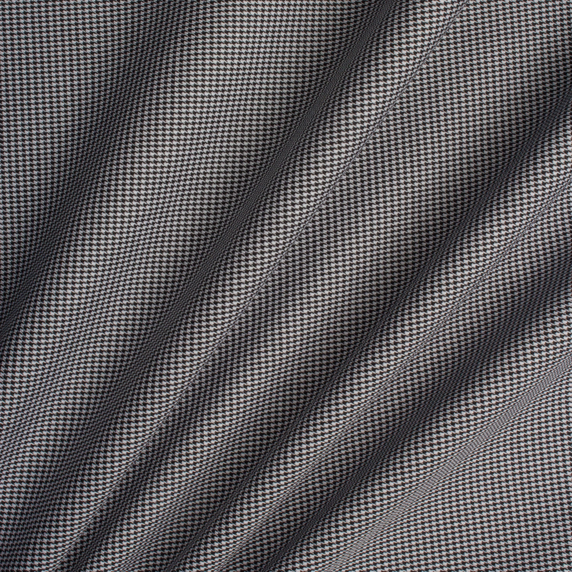 Black & White Dogtooth Cotton Shirting