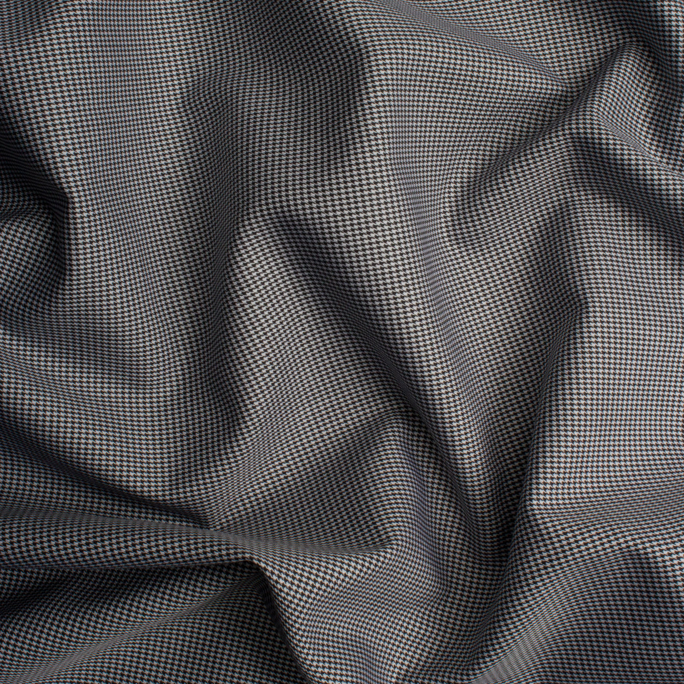 Black & White Dogtooth Cotton Shirting