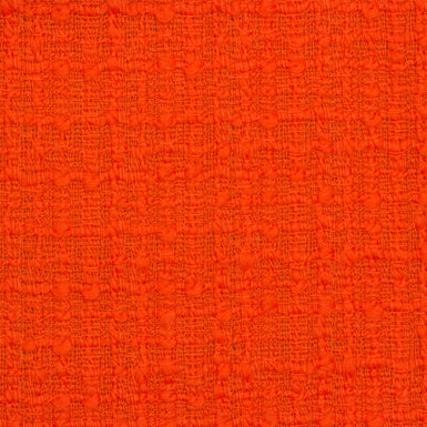 Bright Orange Wool Bouclé
