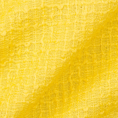 Canary Yellow Wool Bouclé