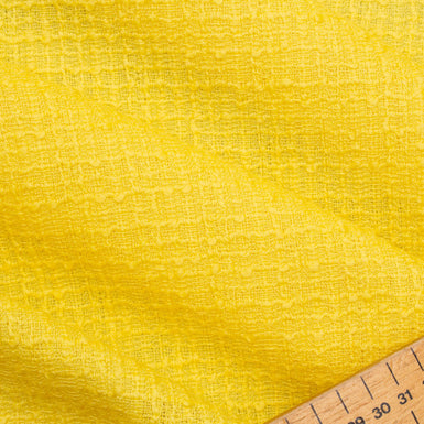 Canary Yellow Wool Bouclé