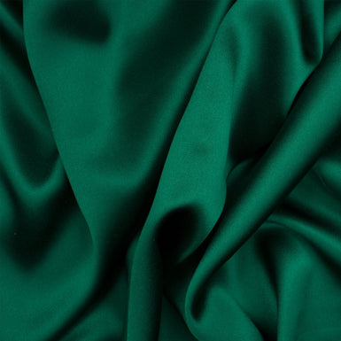 Forest Green Silk Satin