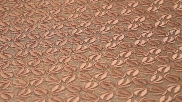 Dusty Pink Embroidered Petal Lace Fabric