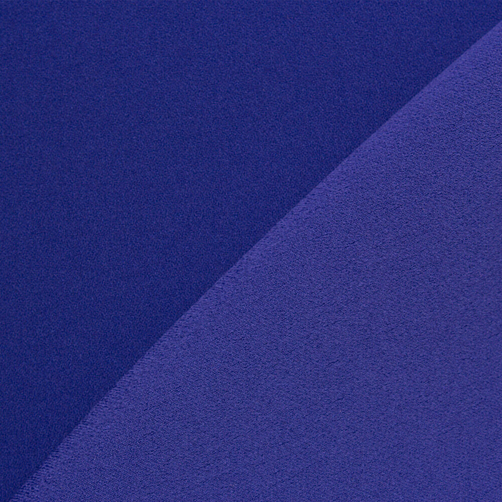French Blue Matte Satin Backed Crêpe