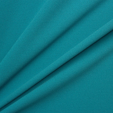 Turquoise Microfibre Double Twist Crêpe