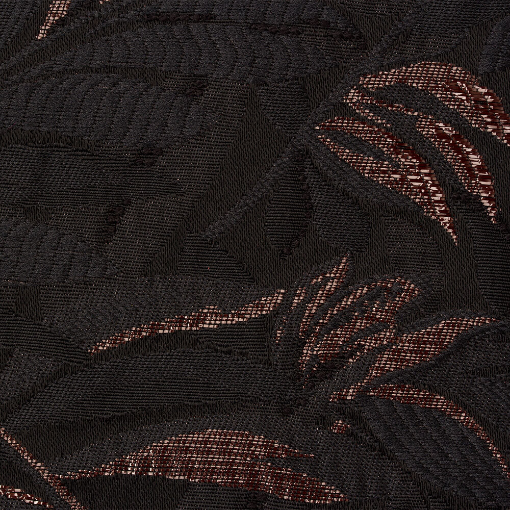 Burgundy & Black Metallic Brocade (A 2.35m Piece)