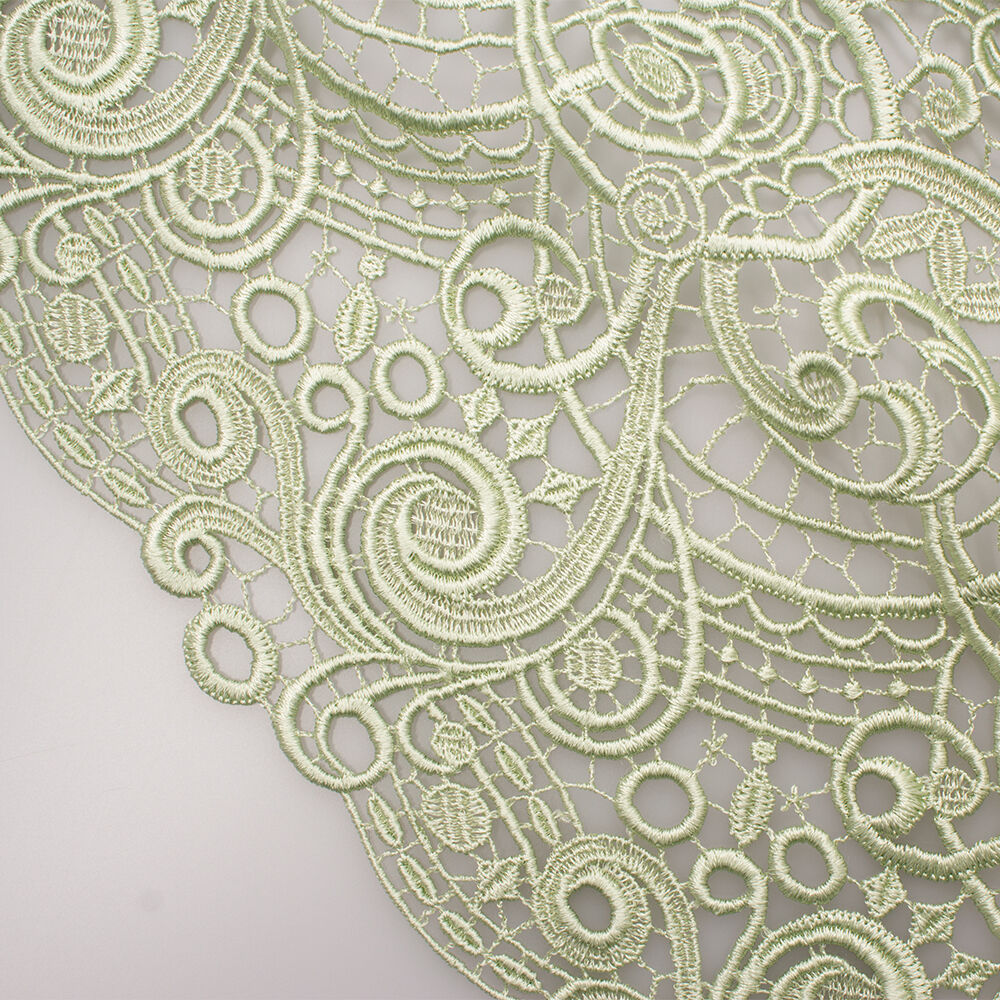 Mint Green Guipure Lace