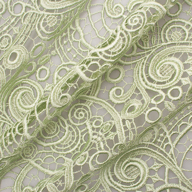 Mint Green Guipure Lace