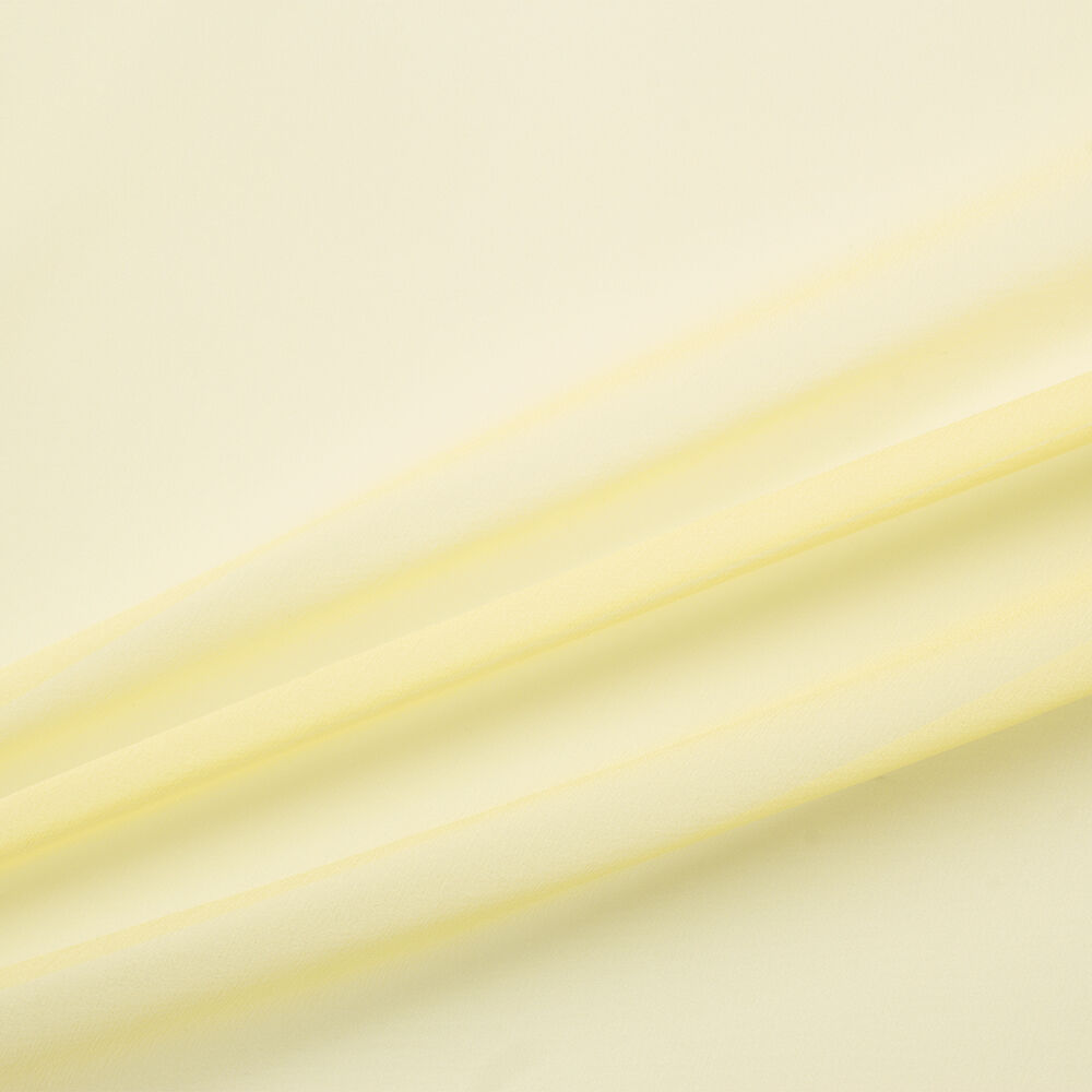 Lemon Yellow Silk Chiffon