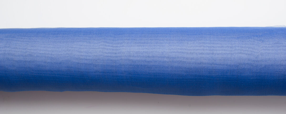 Periwinkle Blue Shot Silk Chiffon